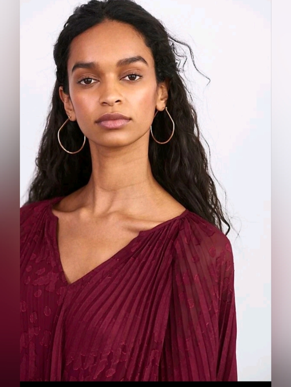 NWT Anthropologie Toulon Pleated Mini Dress in Plum - Size Small - Picture 4 of 16